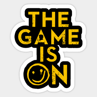 The Game Is On. Sticker